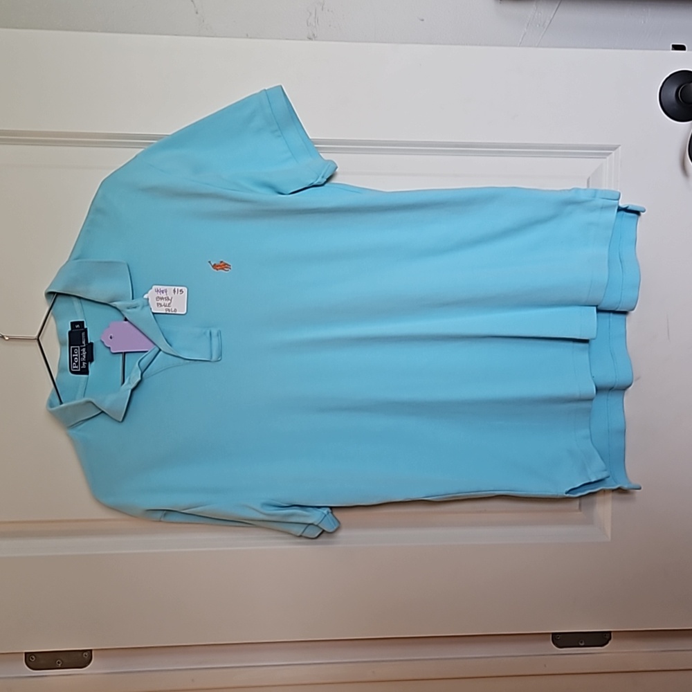 Polo by Ralph Lauren Size Small Baby blue w/orange detail